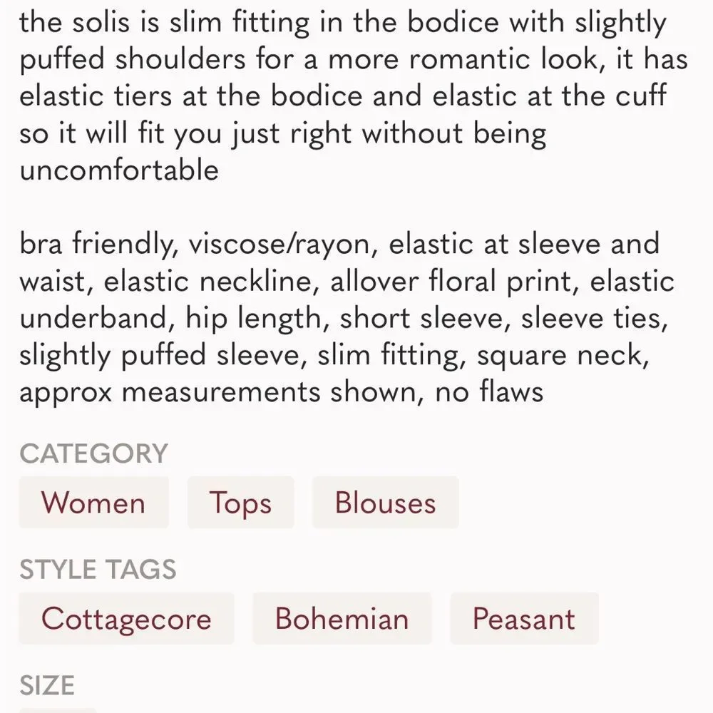 Reformation Solis Crop Top S NWT - Picture 9 of 9